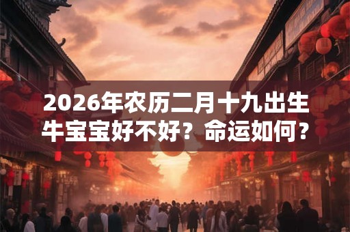 2026年农历二月十九出生牛宝宝好不好？命运如何？