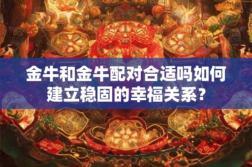 金牛和金牛配对合适吗如何建立稳固的幸福关系? 金牛和金牛配对合适吗如何建立稳固的幸福关系?