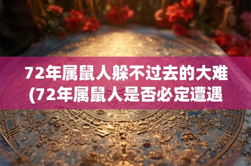 72年属鼠人躲不过去的大难(72年属鼠人是否必定遭遇未来大灾难?) 72年属鼠人躲不过去的大难(72年属鼠人是否必定遭遇未来大灾难?)