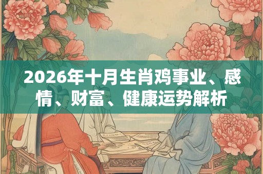 2026年十月生肖鸡事业、感情、财富、健康运势解析
