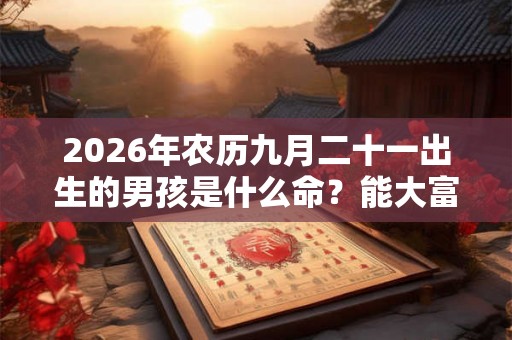 2026年农历九月二十一出生的男孩是什么命？能大富大贵？