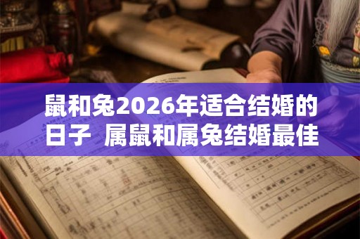 鼠和兔2026年适合结婚的日子  属鼠和属兔结婚最佳吉日