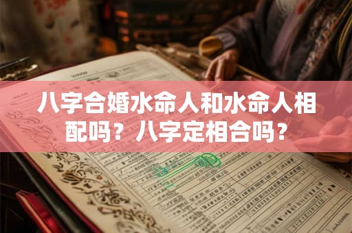 八字合婚水命人和水命人相配吗?八字定相合吗? 八字合婚水命人和水命人相配吗?八字定相合吗?