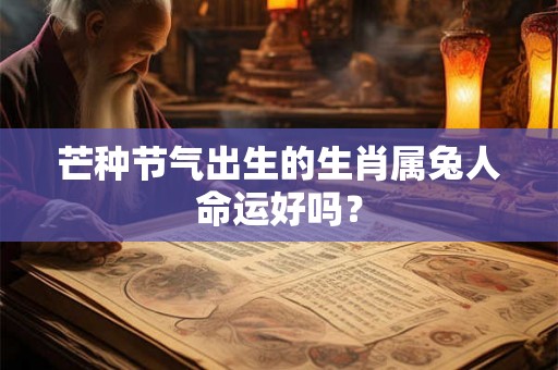 芒种节气出生的生肖属兔人命运好吗? 芒种节气出生的生肖属兔人命运好吗?