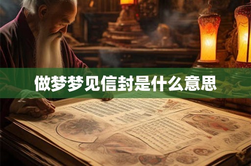 做梦梦见信封是什么意思