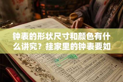 钟表的形状尺寸和颜色有什么讲究？挂家里的钟表要如何选择？