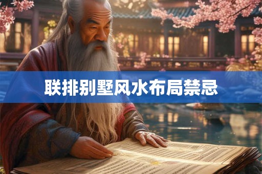 联排别墅风水布局禁忌