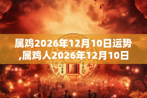 属鸡2026年12月10日运势,属鸡人2026年12月10日财运,生肖鸡2026年12月10日运势