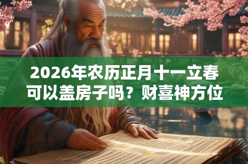 2026年农历正月十一立春可以盖房子吗？财喜神方位在哪？