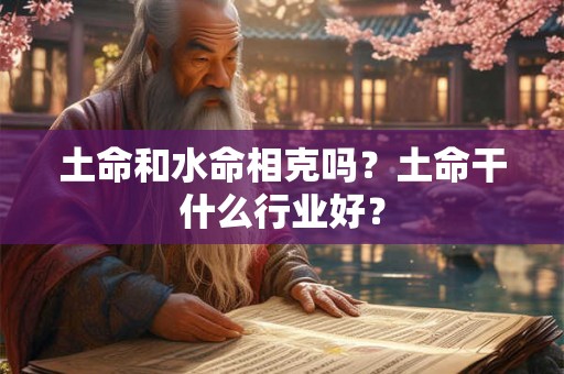 土命和水命相克吗?土命干什么行业好? 土命和水命相克吗?土命干什么行业好?