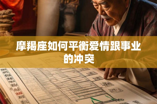 摩羯座如何平衡爱情跟事业的冲突