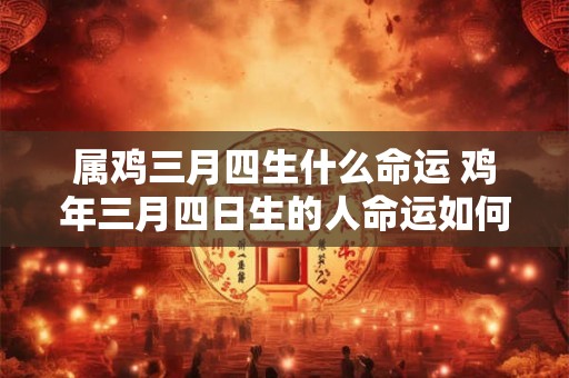 属鸡三月四生什么命运 鸡年三月四日生的人命运如何 属鸡三月四生什么命运 鸡年三月四日生的人命运如何