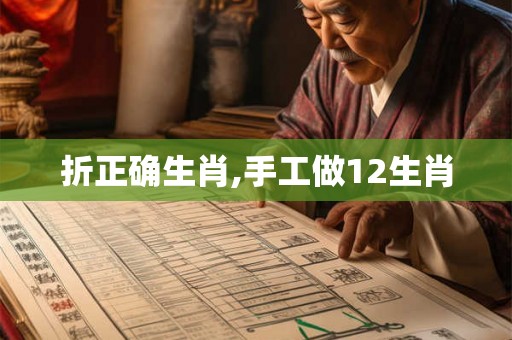 折正确生肖,手工做12生肖