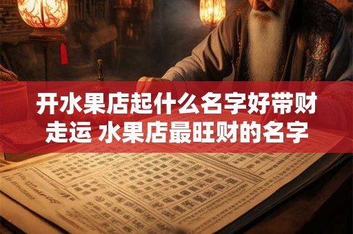 开水果店起什么名字好带财走运 水果店最旺财的名字