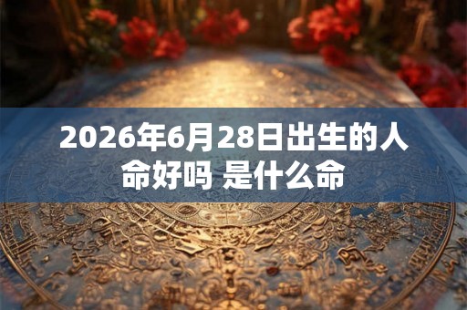 2026年6月28日出生的人命好吗 是什么命
