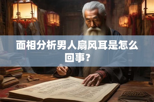 面相分析男人扇风耳是怎么回事？