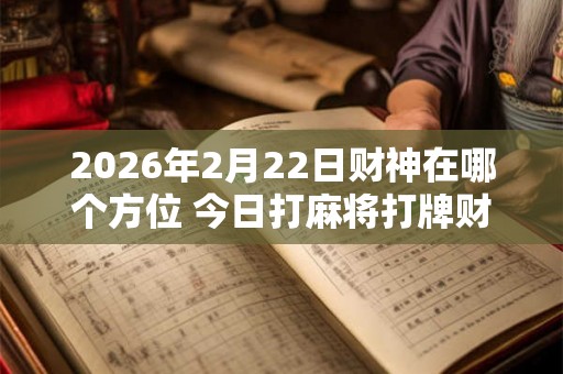 2026年2月22日财神在哪个方位 今日打麻将打牌财运方位