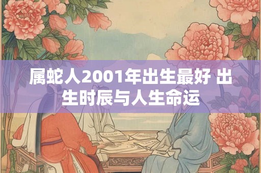 属蛇人2001年出生最好 出生时辰与人生命运