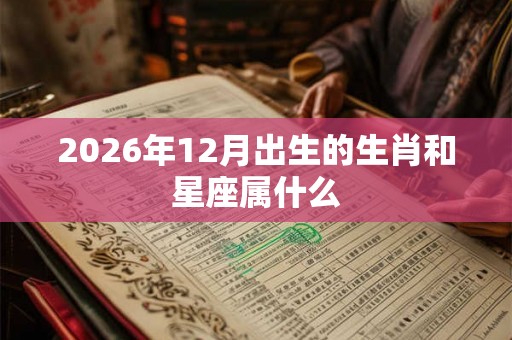 2026年12月出生的生肖和星座属什么