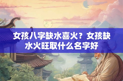 女孩八字缺水喜火？女孩缺水火旺取什么名字好