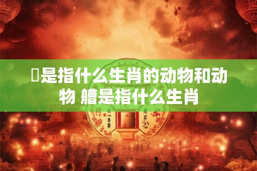 泦是指什么生肖的动物和动物 艚是指什么生肖