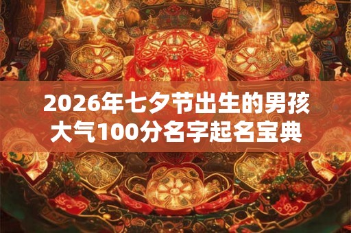 2026年七夕节出生的男孩大气100分名字起名宝典