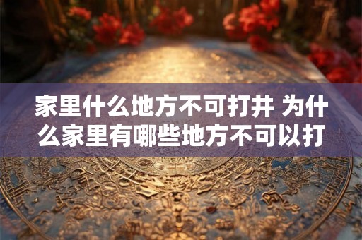 家里什么地方不可打井 为什么家里有哪些地方不可以打井