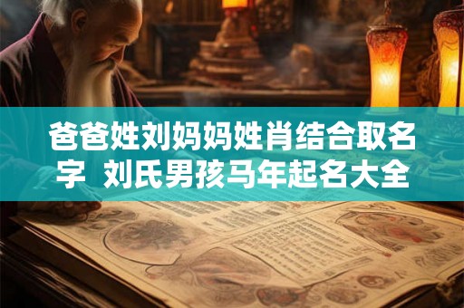 爸爸姓刘妈妈姓肖结合取名字 刘氏男孩马年起名大全 爸爸姓刘妈妈姓肖结合取名字 刘氏男孩马年起名大全