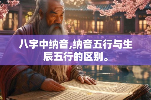 八字中纳音,纳音五行与生辰五行的区别。
