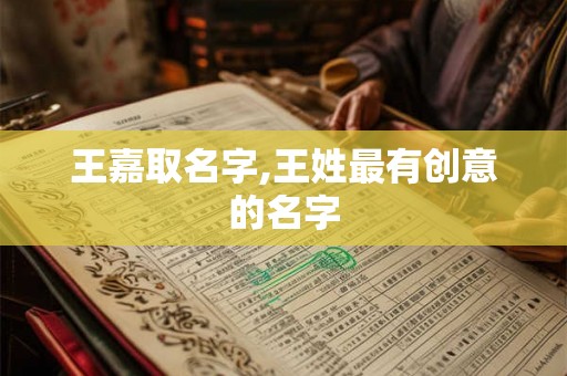 王嘉取名字,王姓最有创意的名字