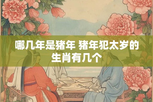 哪几年是猪年 猪年犯太岁的生肖有几个 哪几年是猪年 猪年犯太岁的生肖有几个