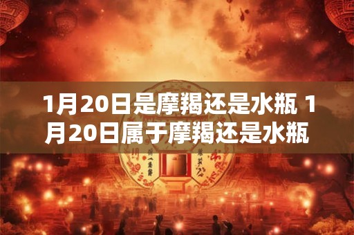 1月20日是摩羯还是水瓶 1月20日属于摩羯还是水瓶