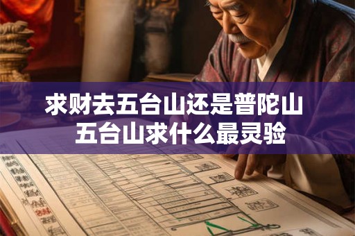 求财去五台山还是普陀山  五台山求什么最灵验