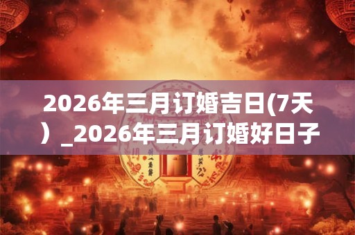 2026年三月订婚吉日(7天)_2026年三月订婚好日子查询 2026年三月订婚吉日(7天)_2026年三月订婚好日子查询