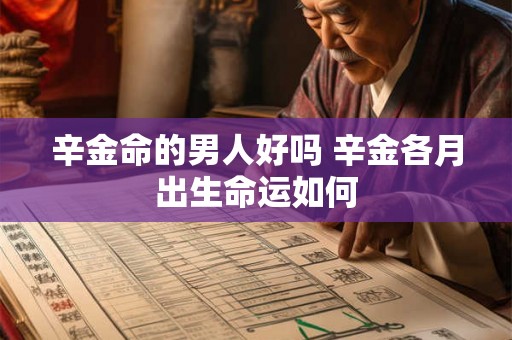 辛金命的男人好吗 辛金各月出生命运如何