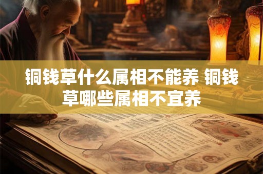 铜钱草什么属相不能养 铜钱草哪些属相不宜养