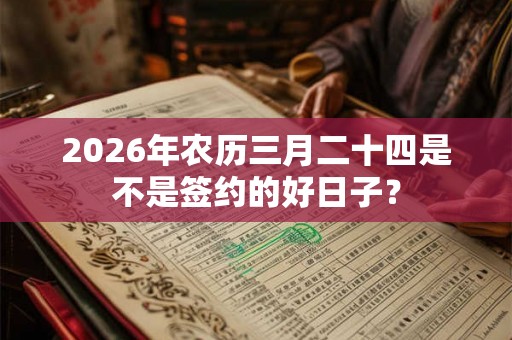 2026年农历三月二十四是不是签约的好日子？