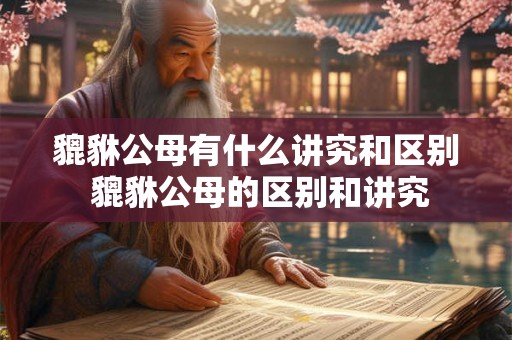 貔貅公母有什么讲究和区别 貔貅公母的区别和讲究