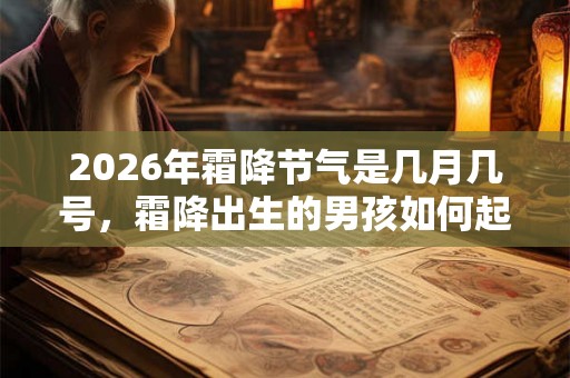 2026年霜降节气是几月几号,霜降出生的男孩如何起名字 2026年霜降节气是几月几号,霜降出生的男孩如何起名字