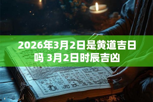 2026年3月2日是黄道吉日吗 3月2日时辰吉凶