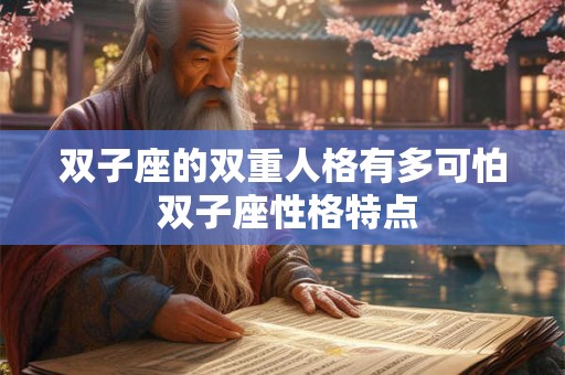 双子座的双重人格有多可怕 双子座性格特点