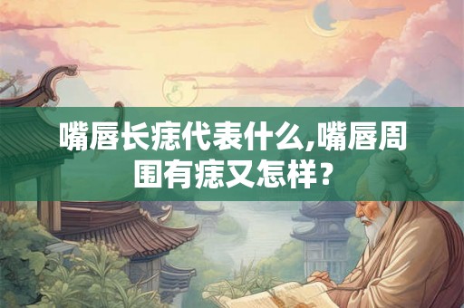 嘴唇长痣代表什么,嘴唇周围有痣又怎样？