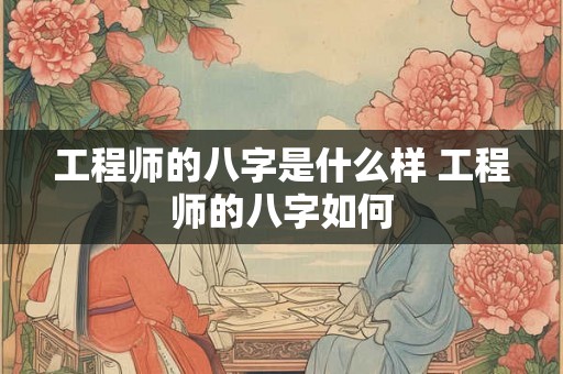 工程师的八字是什么样 工程师的八字如何