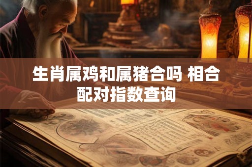 生肖属鸡和属猪合吗 相合配对指数查询