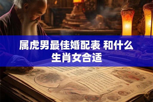 属虎男最佳婚配表 和什么生肖女合适