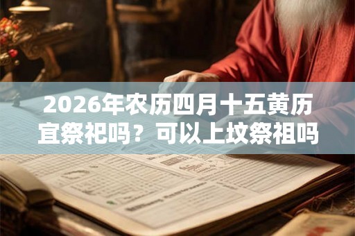 2026年农历四月十五黄历宜祭祀吗？可以上坟祭祖吗？