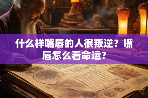 什么样嘴唇的人很叛逆？嘴唇怎么看命运？