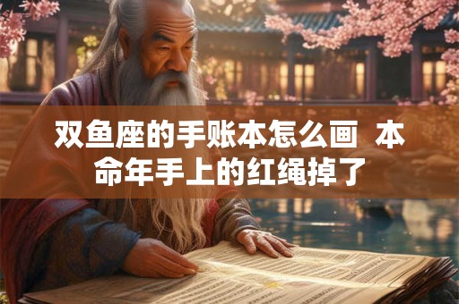双鱼座的手账本怎么画 本命年手上的红绳掉了 双鱼座的手账本怎么画 本命年手上的红绳掉了