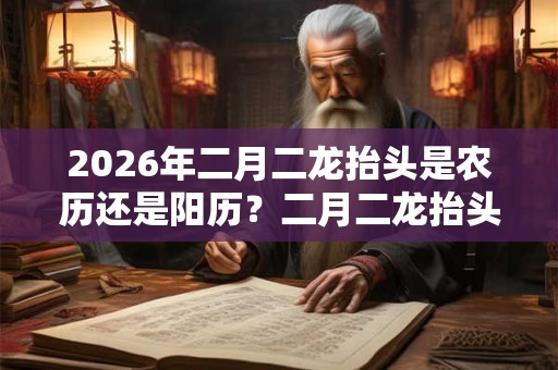 2026年二月二龙抬头是农历还是阳历？二月二龙抬头结婚好不好？