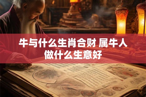 牛与什么生肖合财 属牛人做什么生意好 牛与什么生肖合财 属牛人做什么生意好